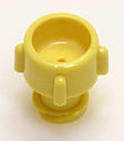 Female vented cap, yellow. Material: Polycarbonate. Model 1086