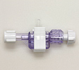 Delta-Flow™ II 3cc male flow-through flush device with Snap Tab™. Clear, white caps and clip. Model 150-214