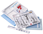 General Full Procedure Catheterization Tray with Micro Forceps - without Iodine Swabsticks. Model 4070009